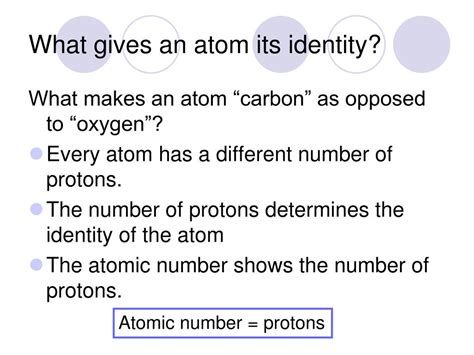 What Determines The Identity Of An Atom