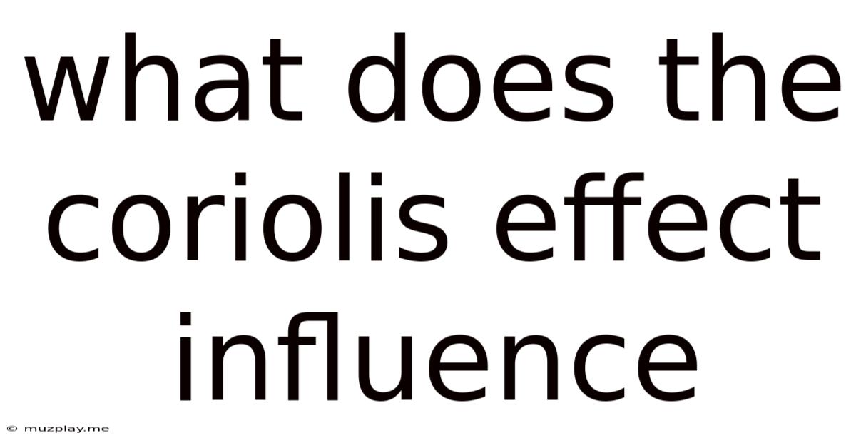 What Does The Coriolis Effect Influence