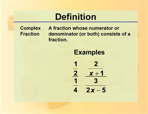 What Is A Complex Fraction In Math