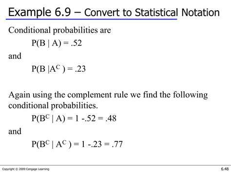 What Is Complement Of Conditional Probability