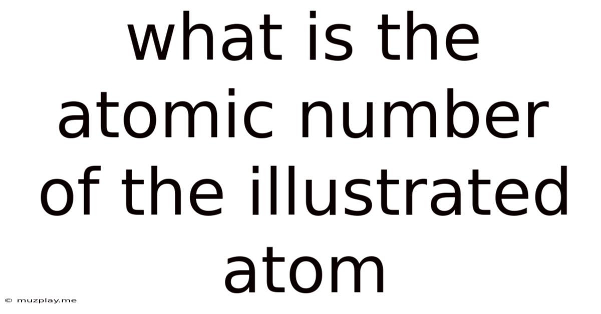 What Is The Atomic Number Of The Illustrated Atom