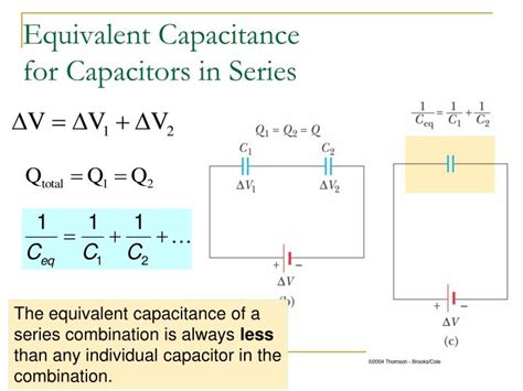 What Is The Equivalent Carge On Capacitors In Series