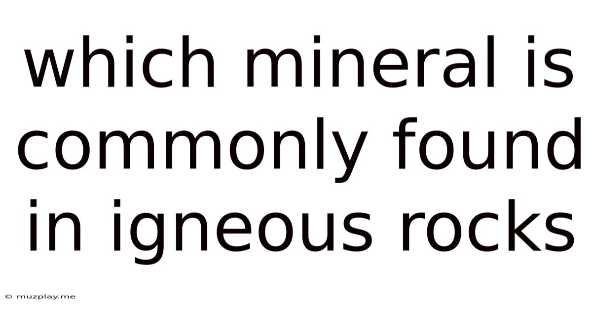 Which Mineral Is Commonly Found In Igneous Rocks