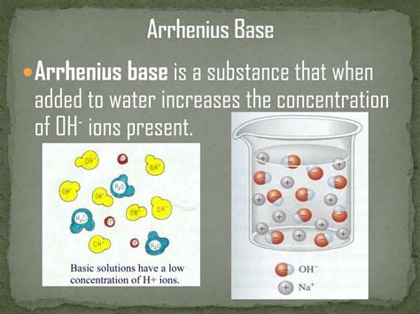 Which Substance Is An Arrhenius Base