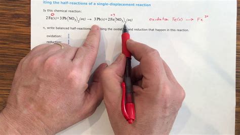 Writing The Half-reactions Of A Single-displacement Reaction